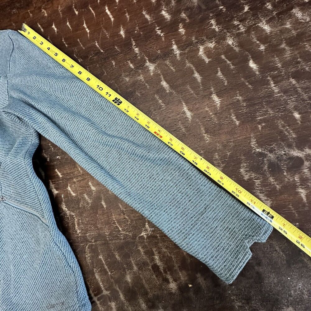 ExOfficio Women's Blue Thermique Jacket Full Zip Snap Fleece Pockets Small - Picture 9 of 9